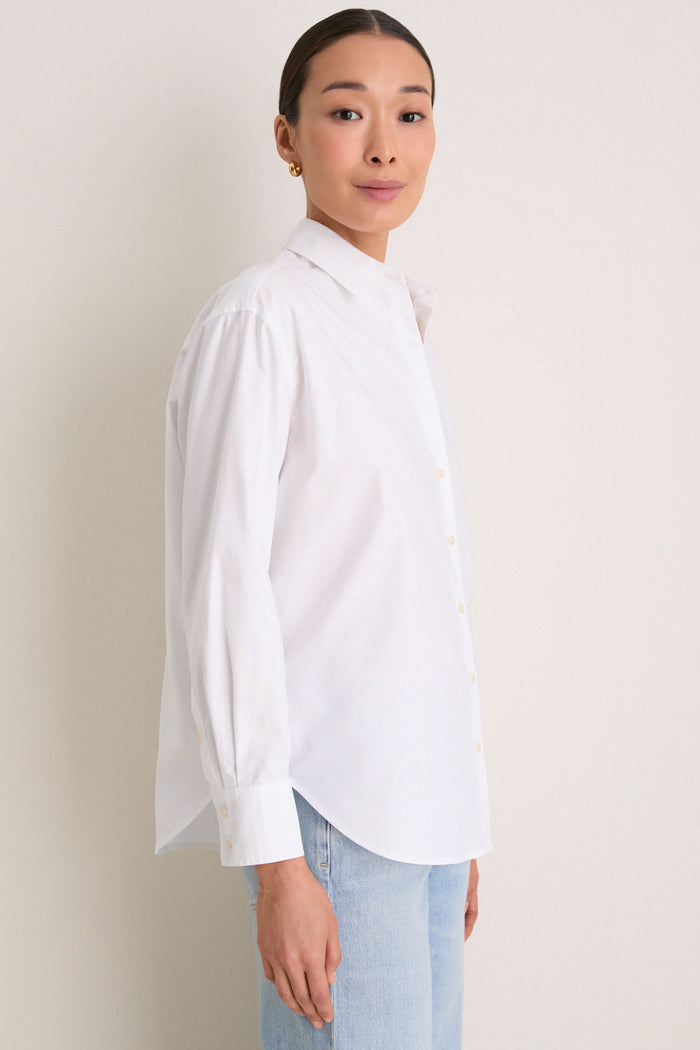 White Oxford Nadine Button Down