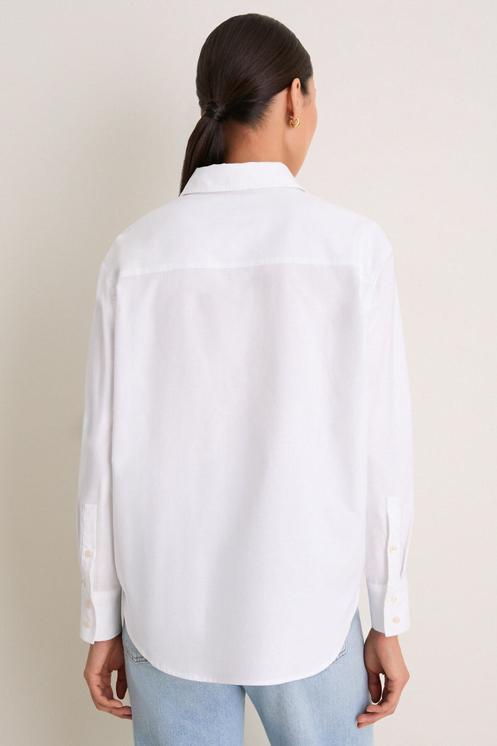 White Oxford Nadine Button Down