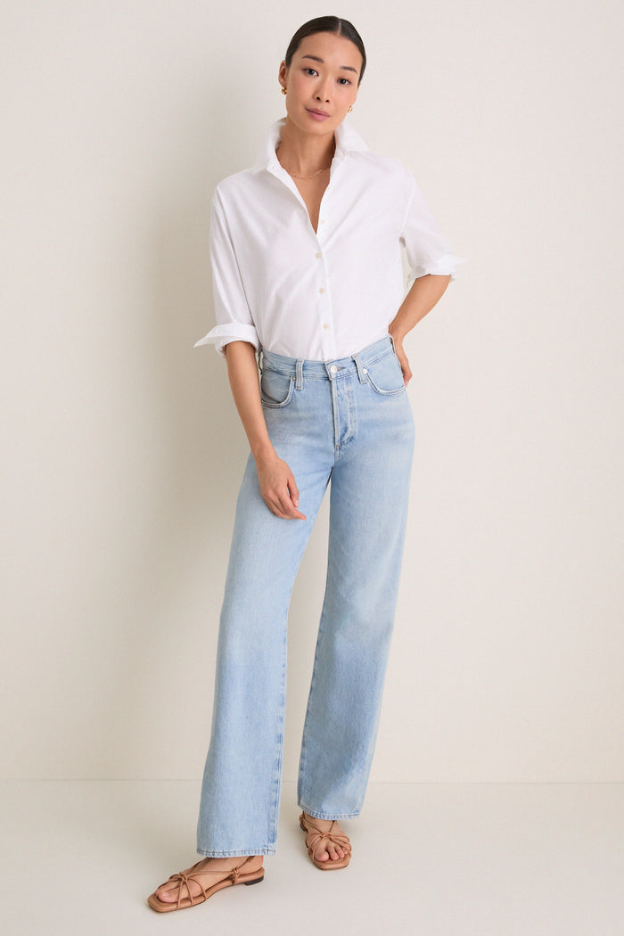 White Oxford Nadine Button Down