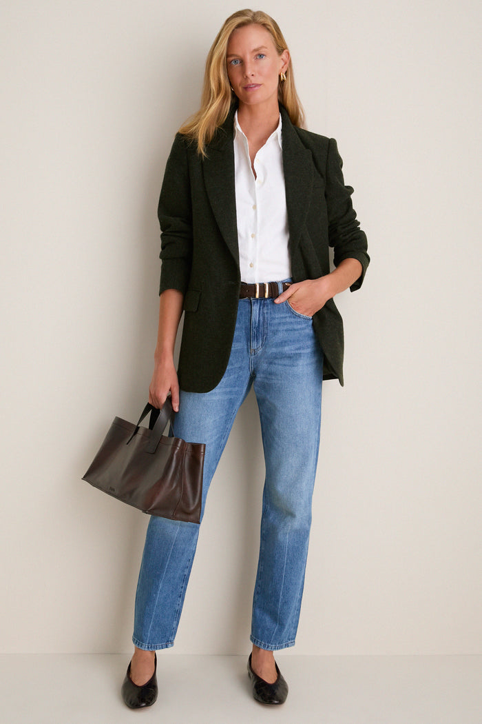 White Oxford Nadine Button Down