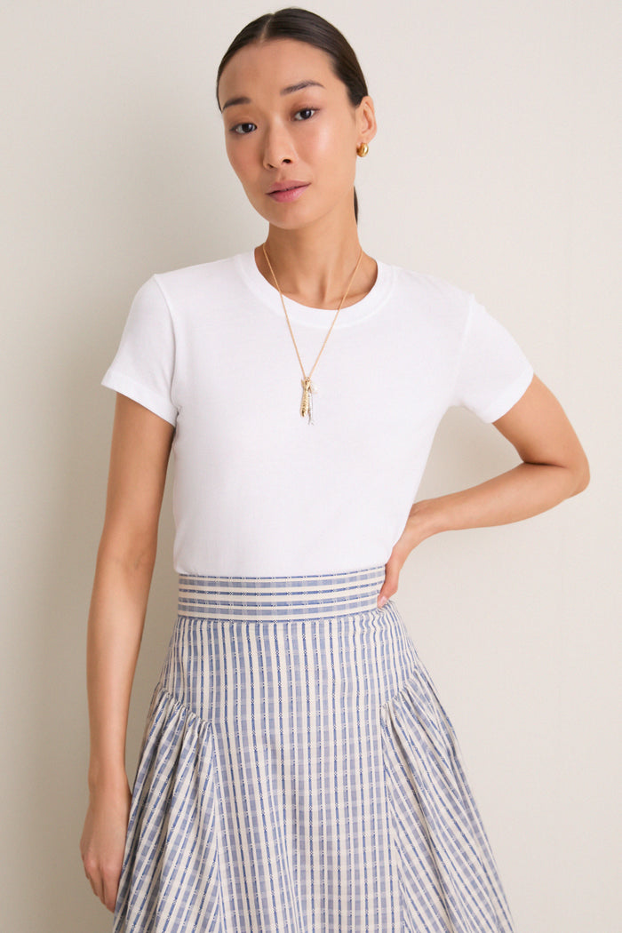 White Perry Slim Classic Tee