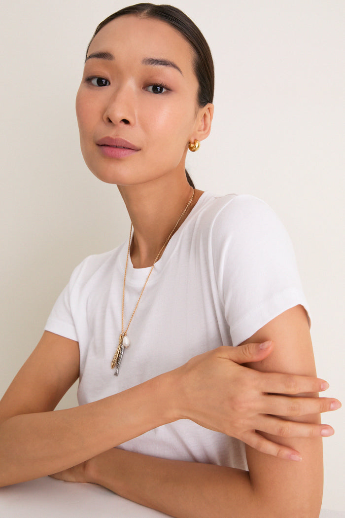 White Perry Slim Classic Tee