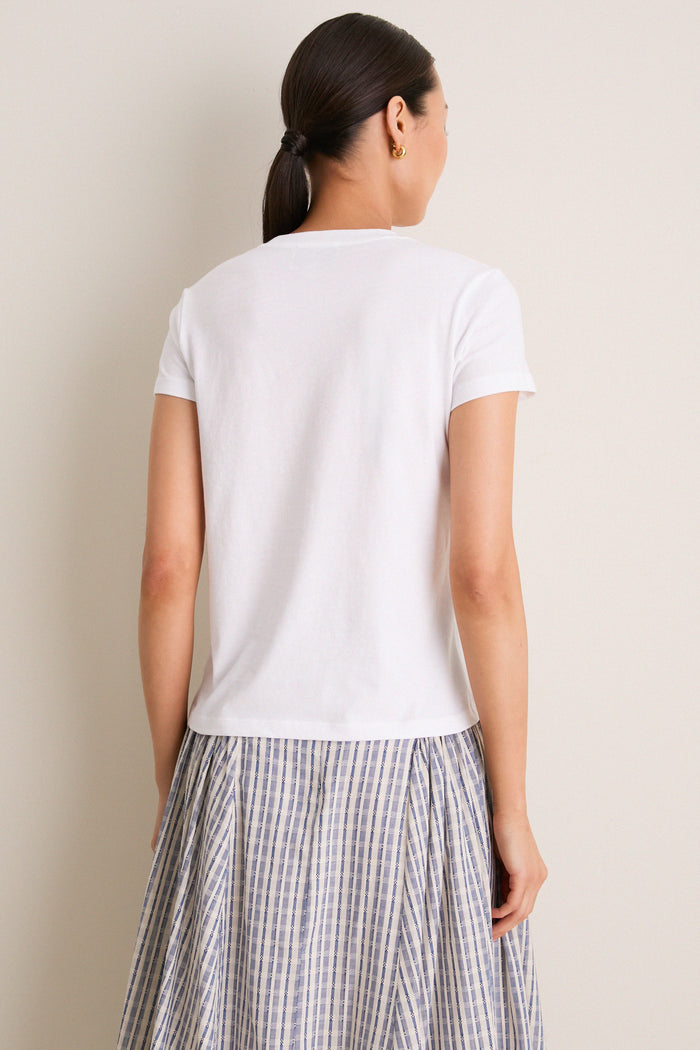 White Perry Slim Classic Tee
