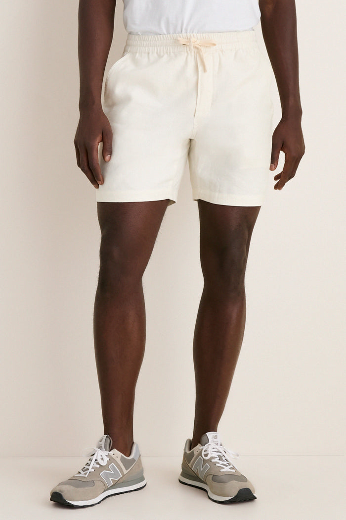 White Saturday Beach Short