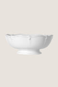 Whitewash Berry and Thread 11" Footed Fruit Bowl