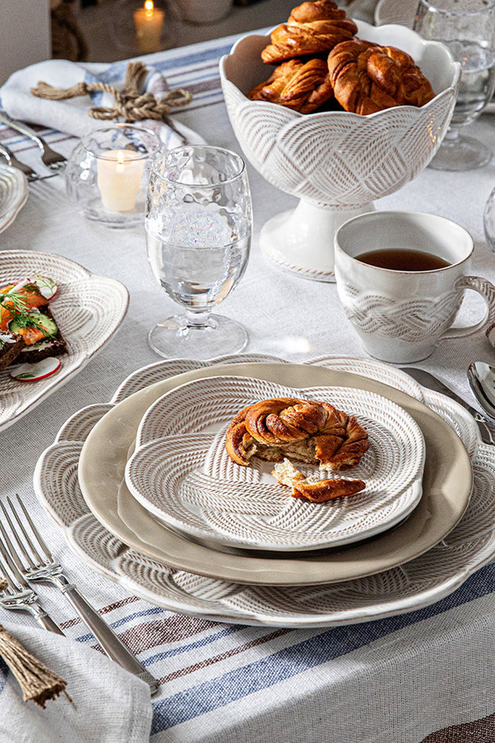 Whitewash Le Panier Mystic Knot Charger-Platter