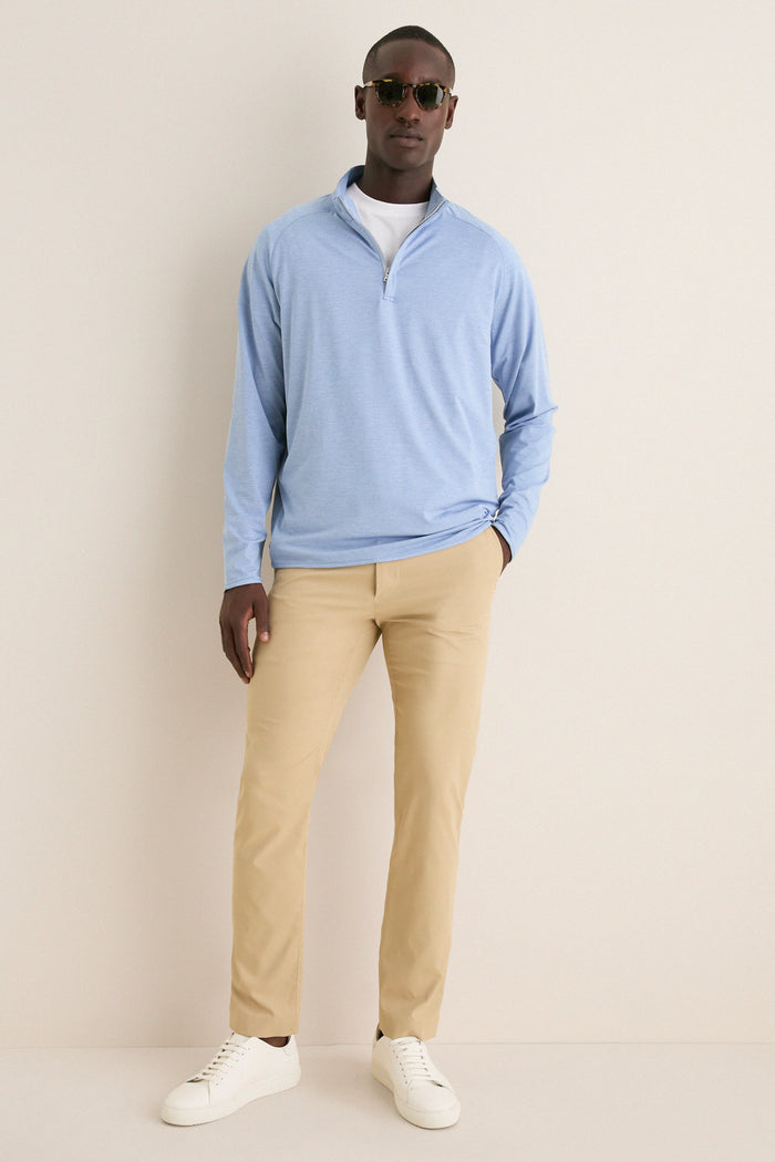 Windy Blue Stealth Stripe Performance Quarter Zip