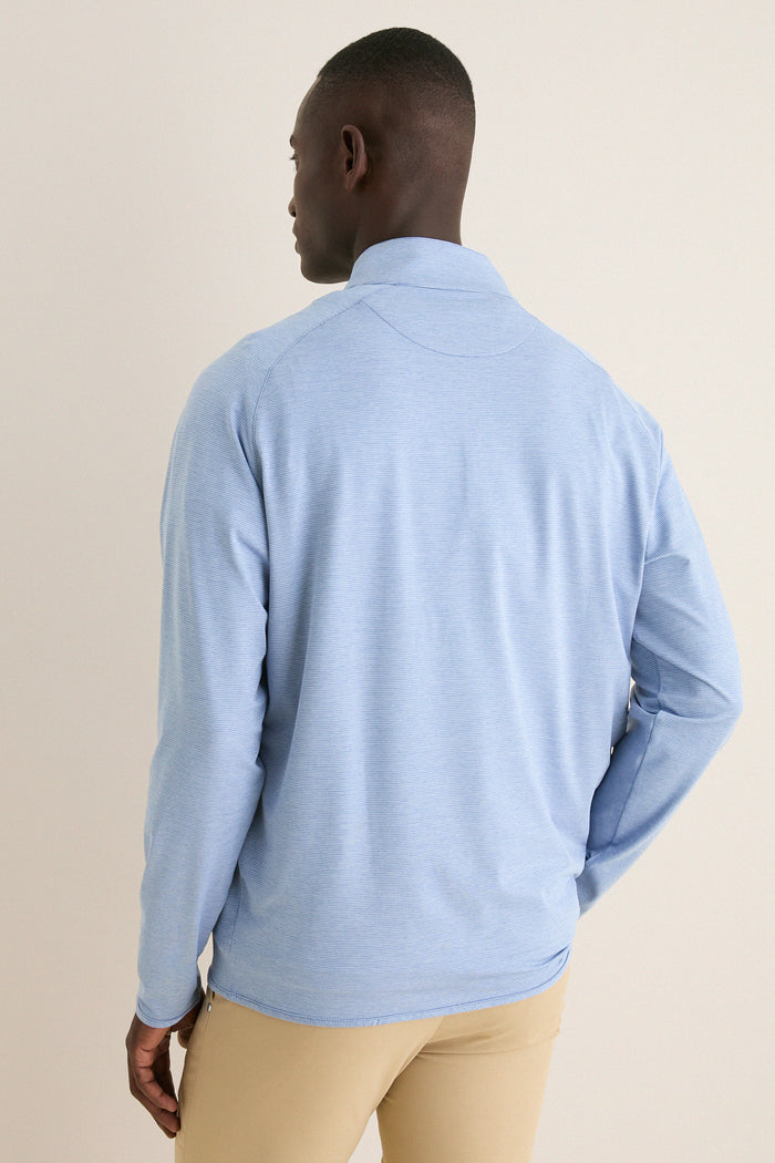 Windy Blue Stealth Stripe Performance Quarter Zip