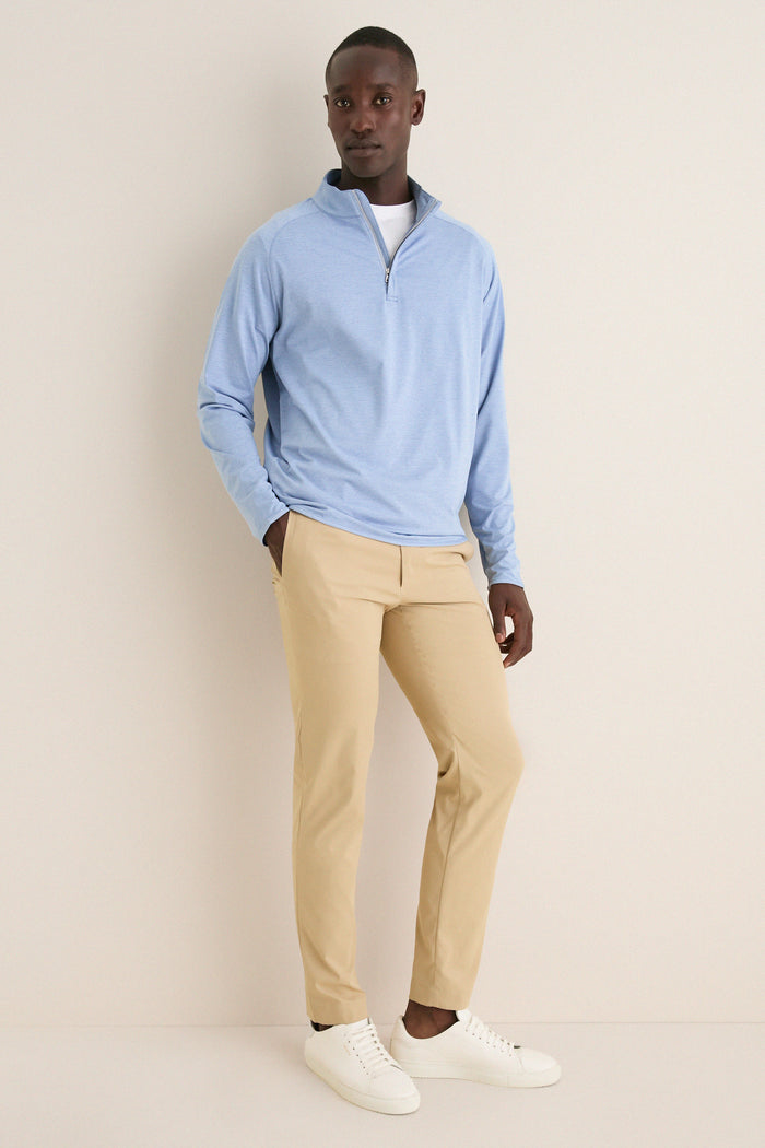 Windy Blue Stealth Stripe Performance Quarter Zip