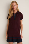 Winetasting May Sweater Polo Dress