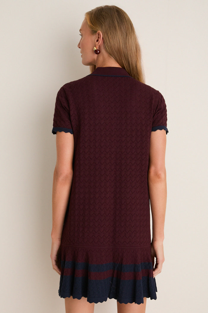 Winetasting May Sweater Polo Dress