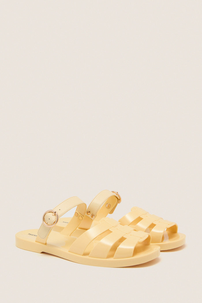 Yellow Riley Jelly Sandals