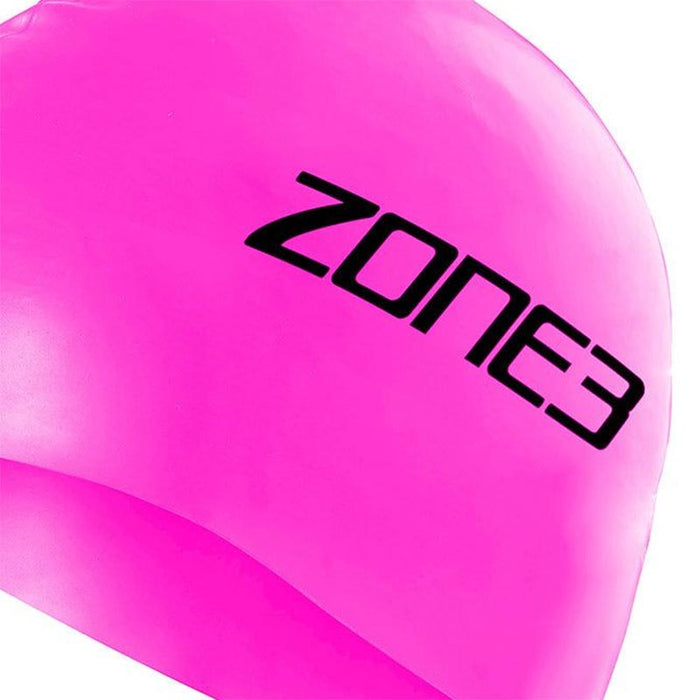 ZONE3 Silicone Swim Cap  Pink